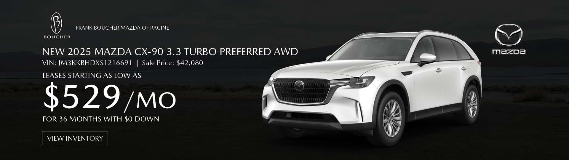 2025 Mazda CX-90 3.3 Turbo Preferred AWD Models in Racine, WI