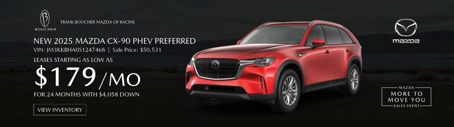 July 25 - 2025 Mazda CX-90 PHEV Preferred in Racine, WI