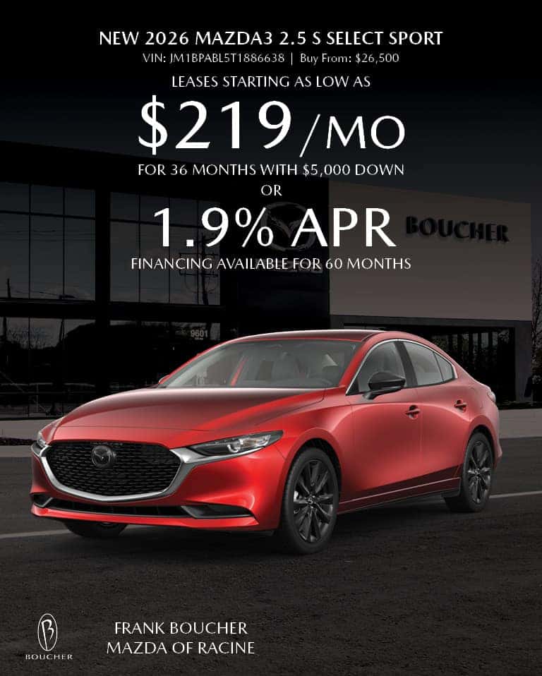 Save on a New 2026 Mazda3 2.5 S Select Sport