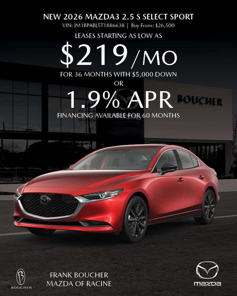 Save on a New 2026 Mazda3 2.5 S Select Sport