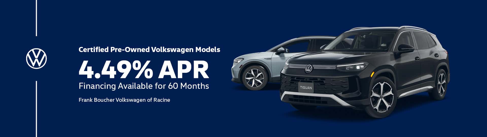 Save on Certified Pre-Owned Volkswagen Models in Racine, WI