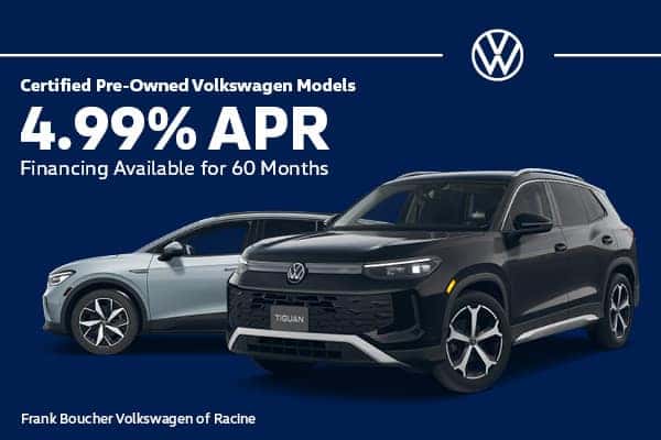 Finance a Certified Pre-Owned Volkswagen for 4.99% APR!