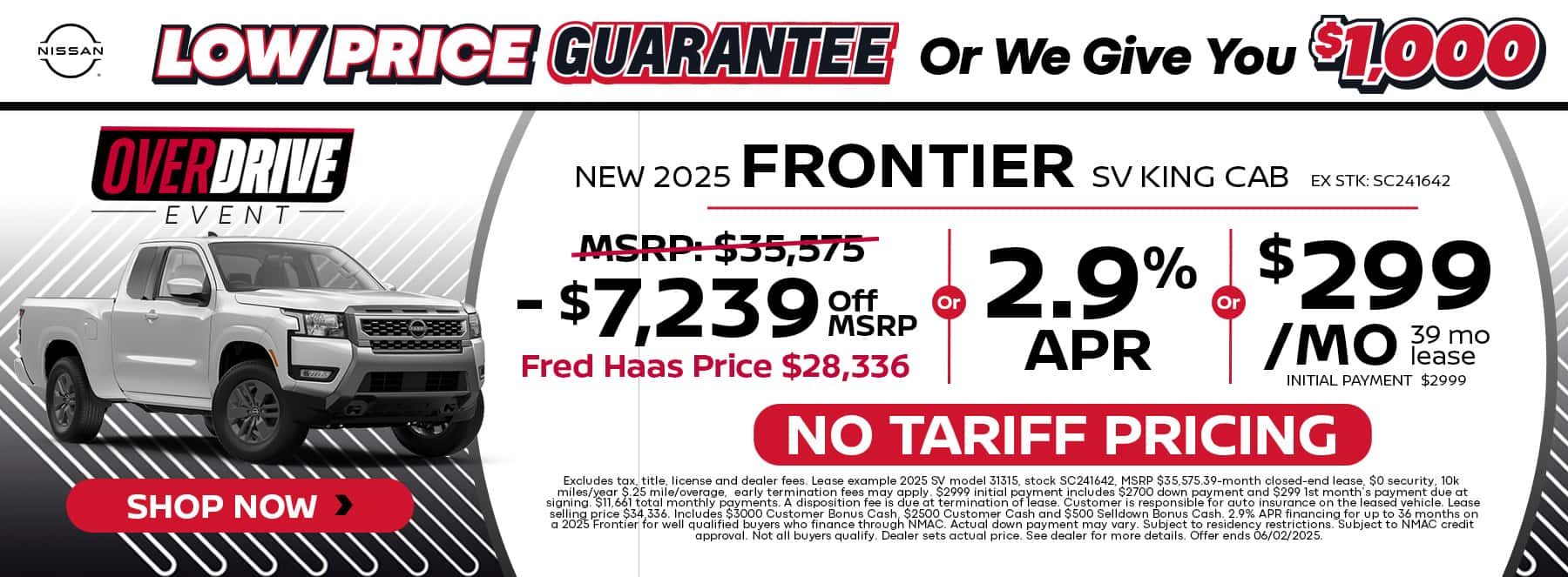 New 2025 Frontier Offer Tomball