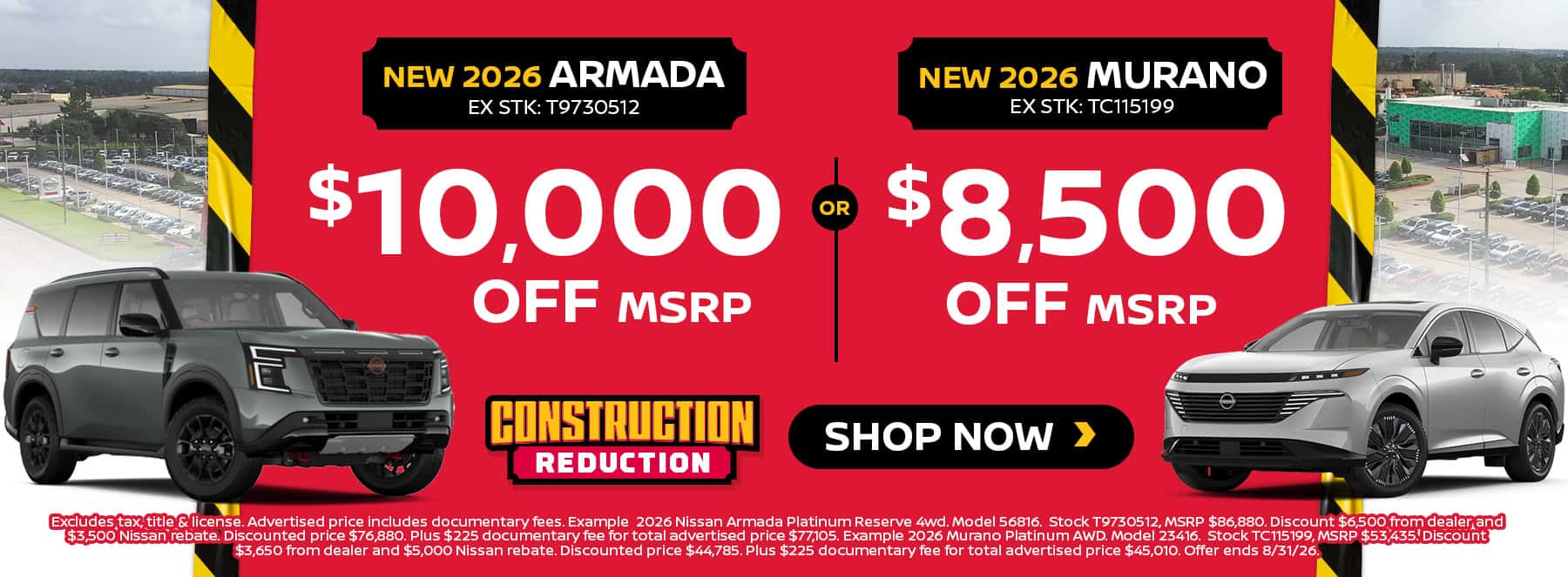 New Murano and Armada Deals Near Me in Tomball, TX