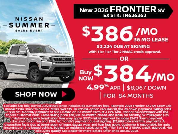 New 2026 Frontiers