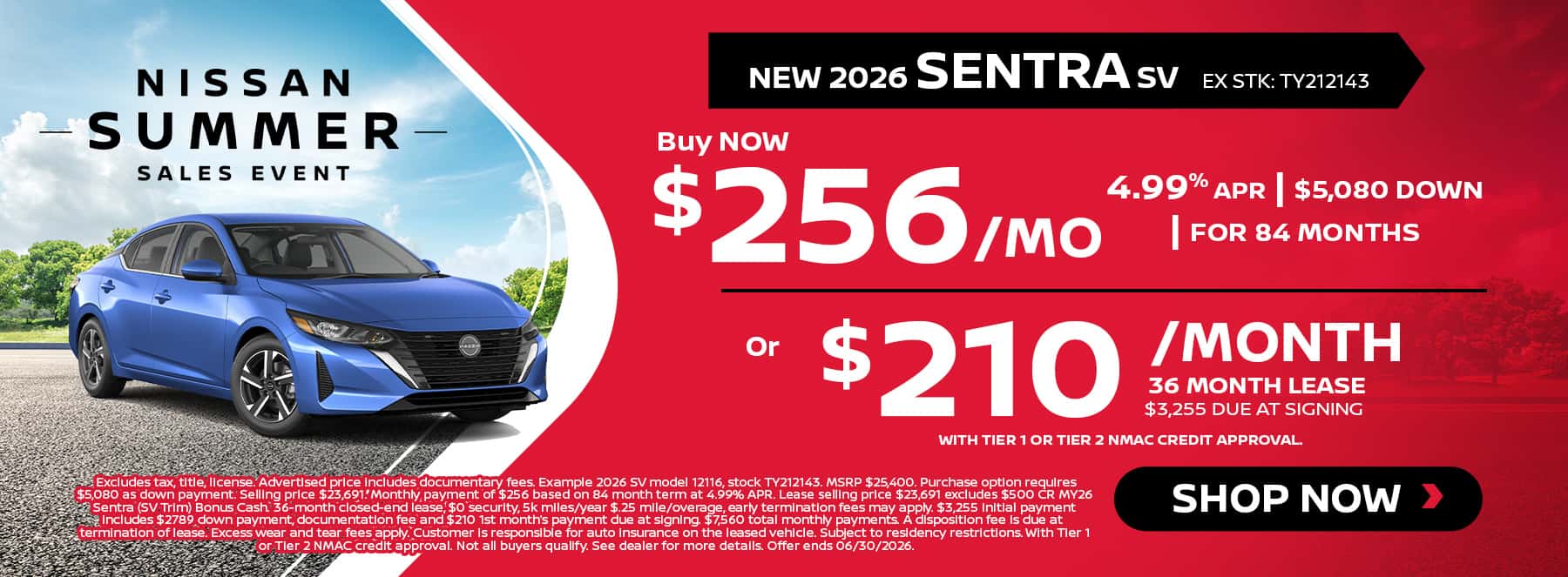 New Nissan Sentra Deals and Specials Near Me at Fred Haas Nissan in Tomball and Houston, TX