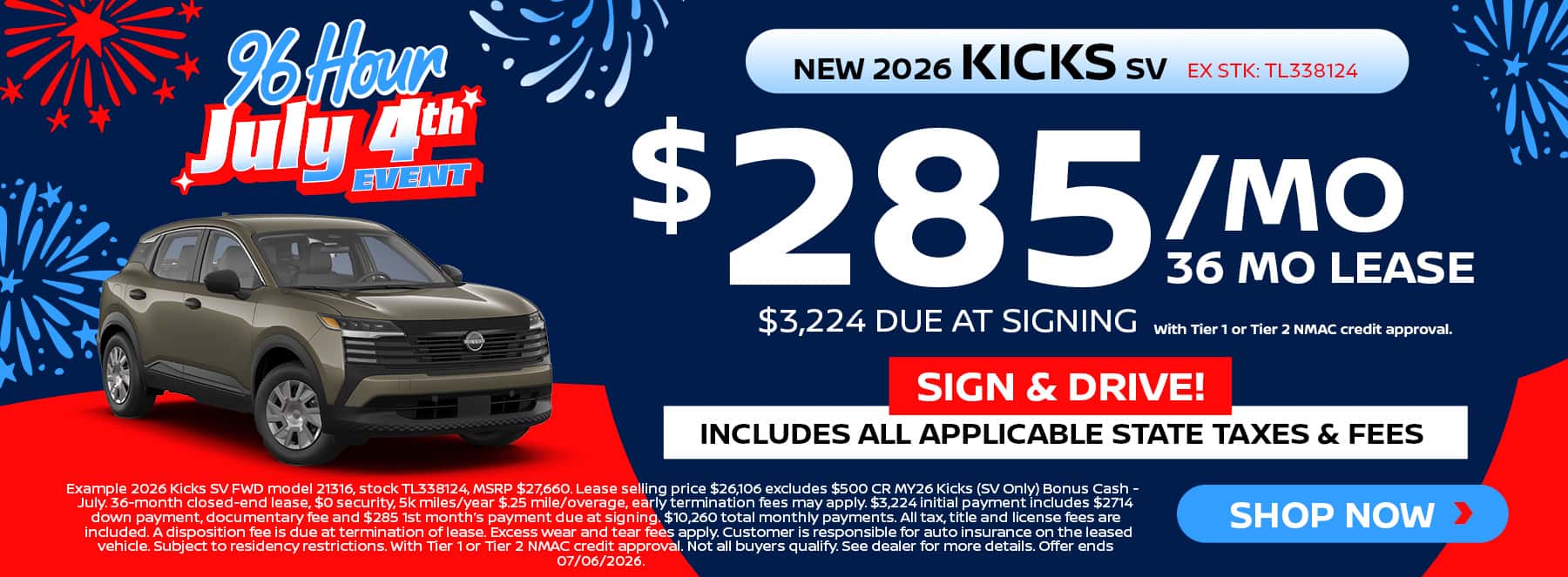 New Nissan Kicks Deals and Specials Near Me at Fred Haas Nissan in Tomball and Houston, TX