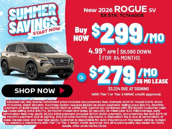 New 2026 Rogue SV