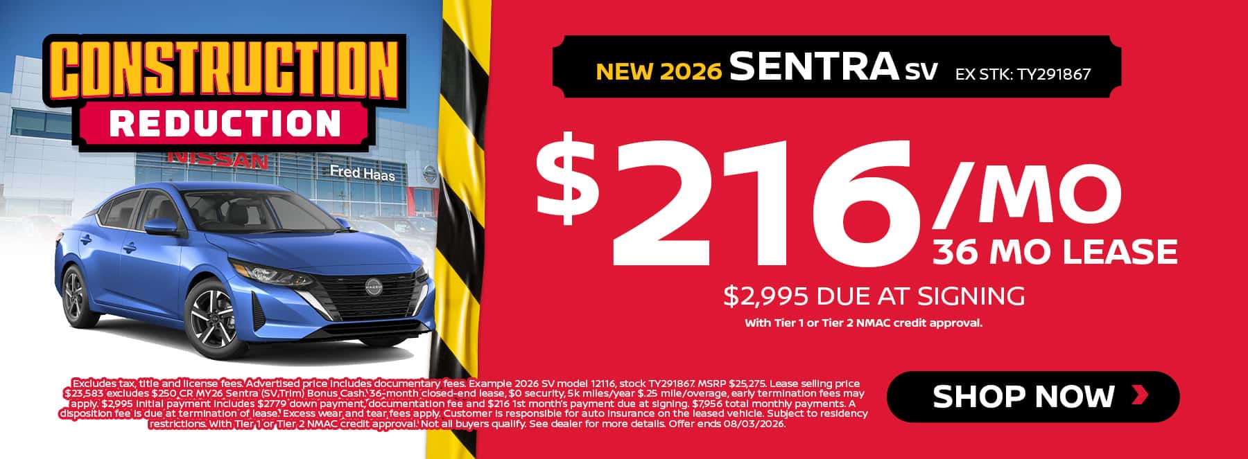 New Nissan Sentra Deals and Specials Near Me at Fred Haas Nissan in Tomball and Houston, TX