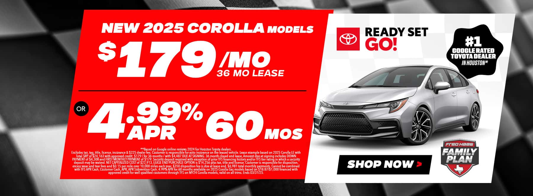 2025 Corolla Offer