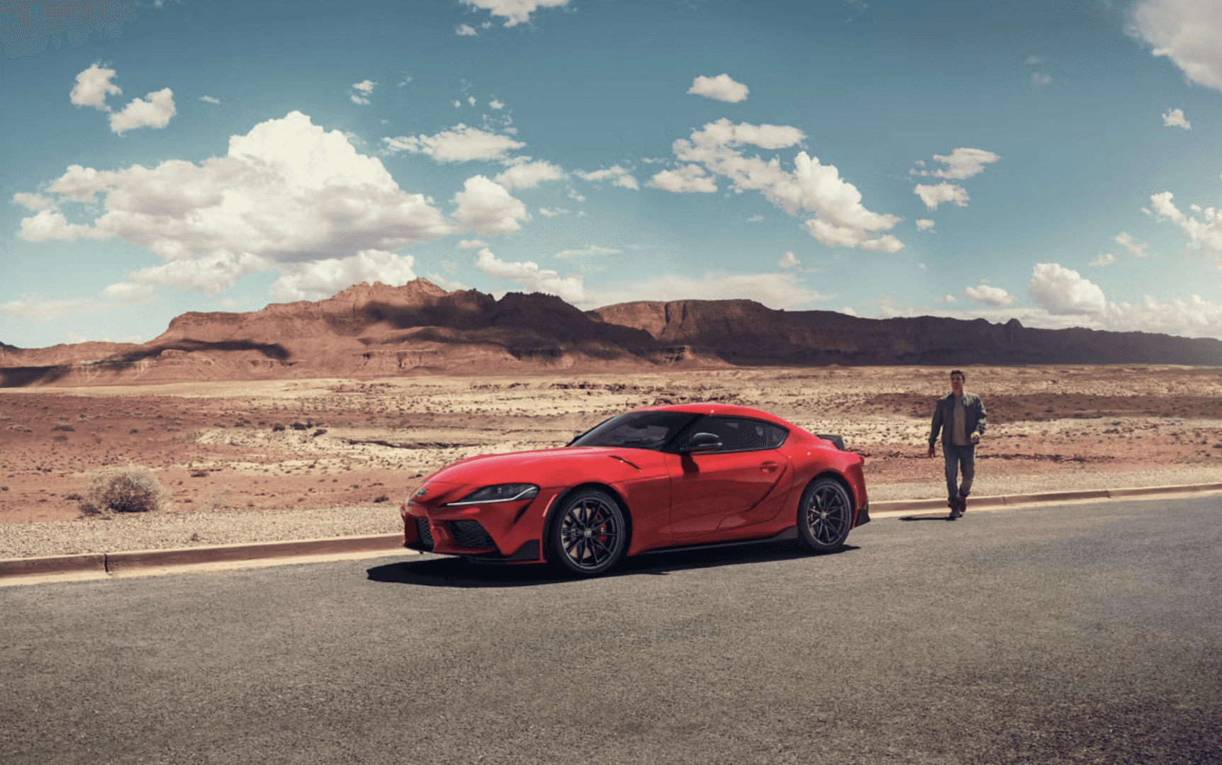 The 2026 GR Supra MkV Final Edition shown in Renaissance Red 2.0 for sale in Houston, TX