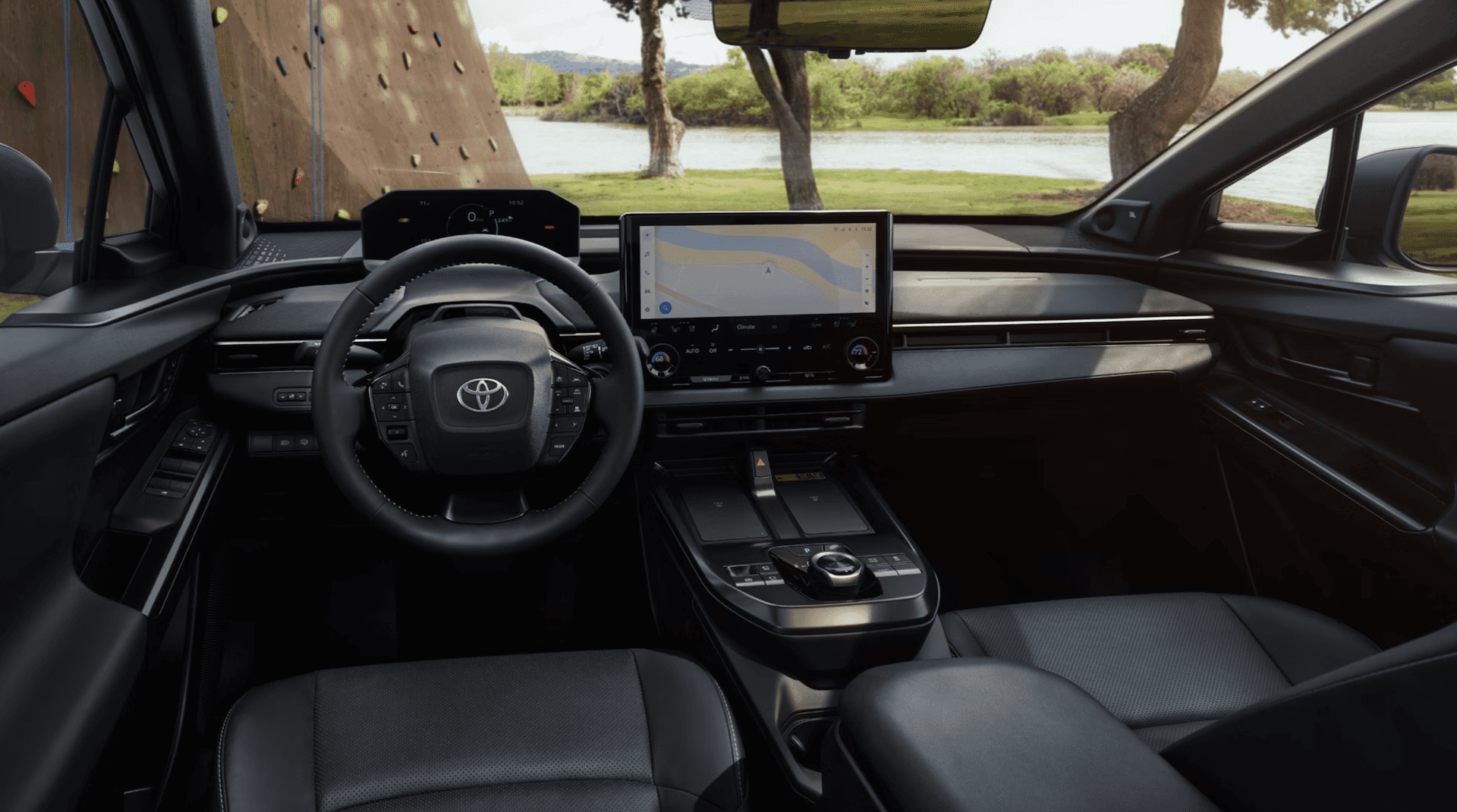 Interior of new 2026 Toyota bZ near Spring, TX