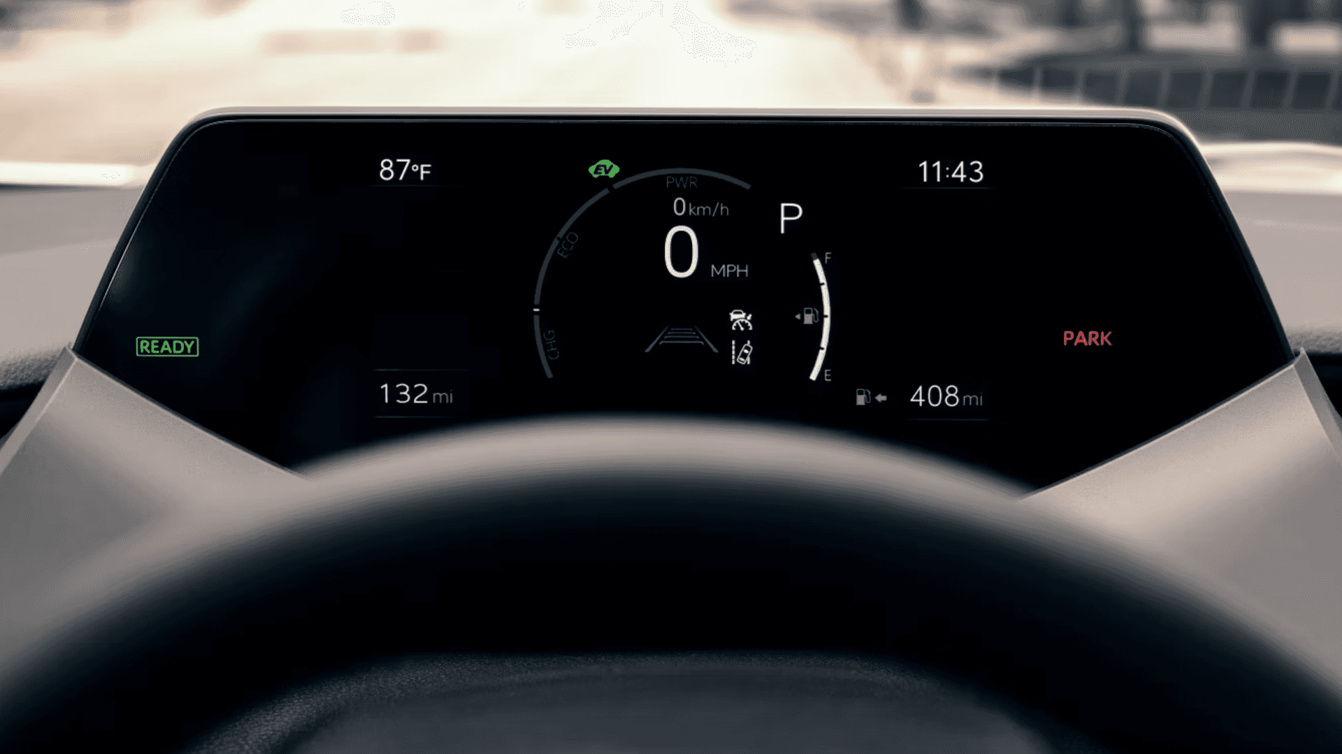 Digital gauge cluster of 2026 Toyota Prius near Spring