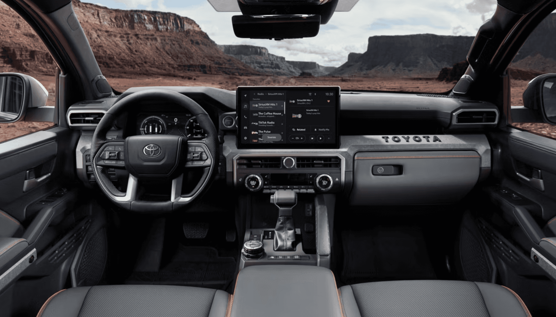 Front interior of 2026 Toyota Tacoma for sale near Cypress