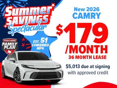 New 2026 Camrys