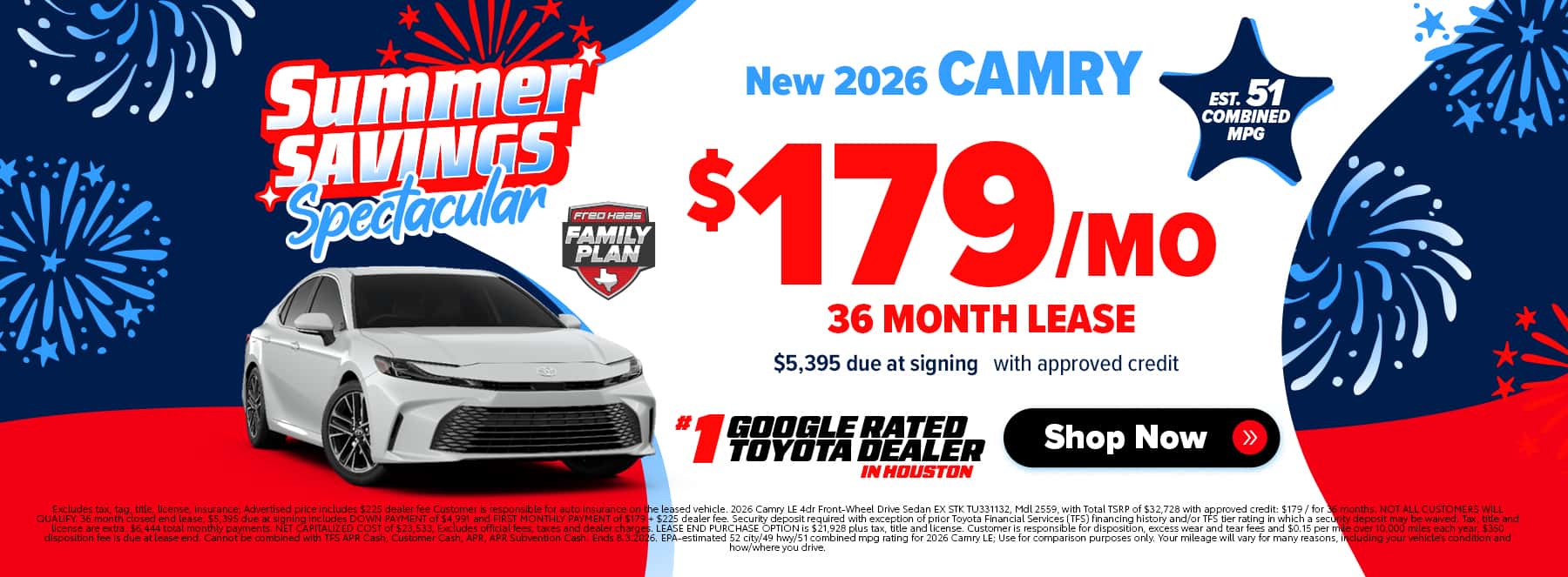 New Camry Deals Near Me in Houston, TX