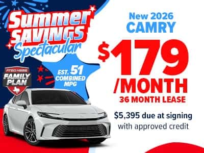 New 2026 Camrys
