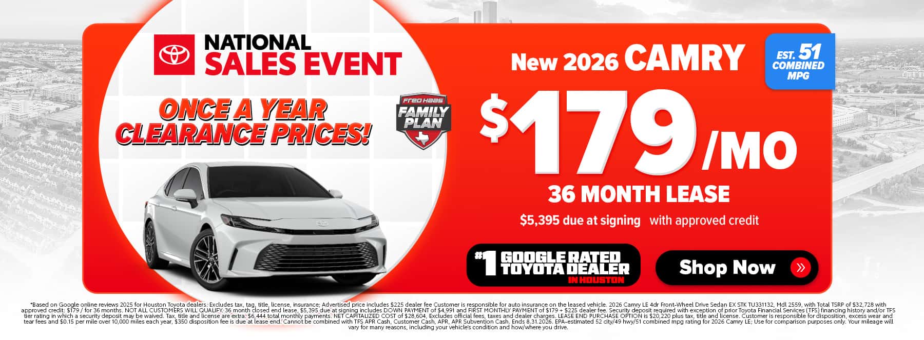 New Camry Deals Near Me in Houston, TX