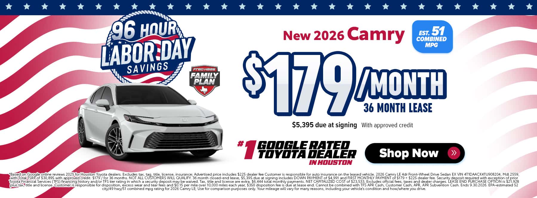 New Camry Deals Near Me in Houston, TX