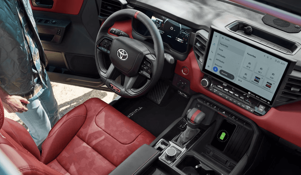Interior of 2026 Toyota Tundra for sale in Houston, TX