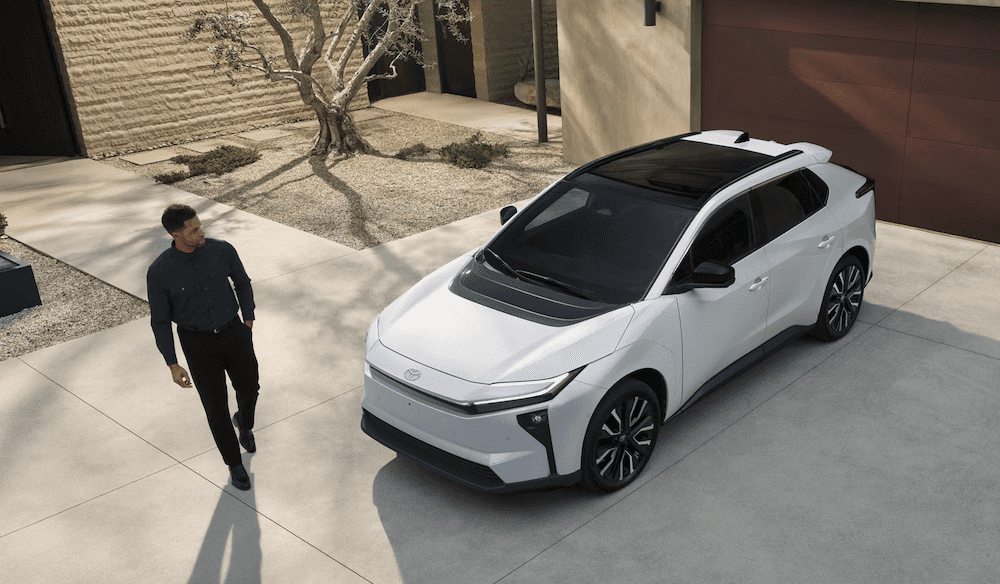 New white Toyota bZ for sale in Houston, TX