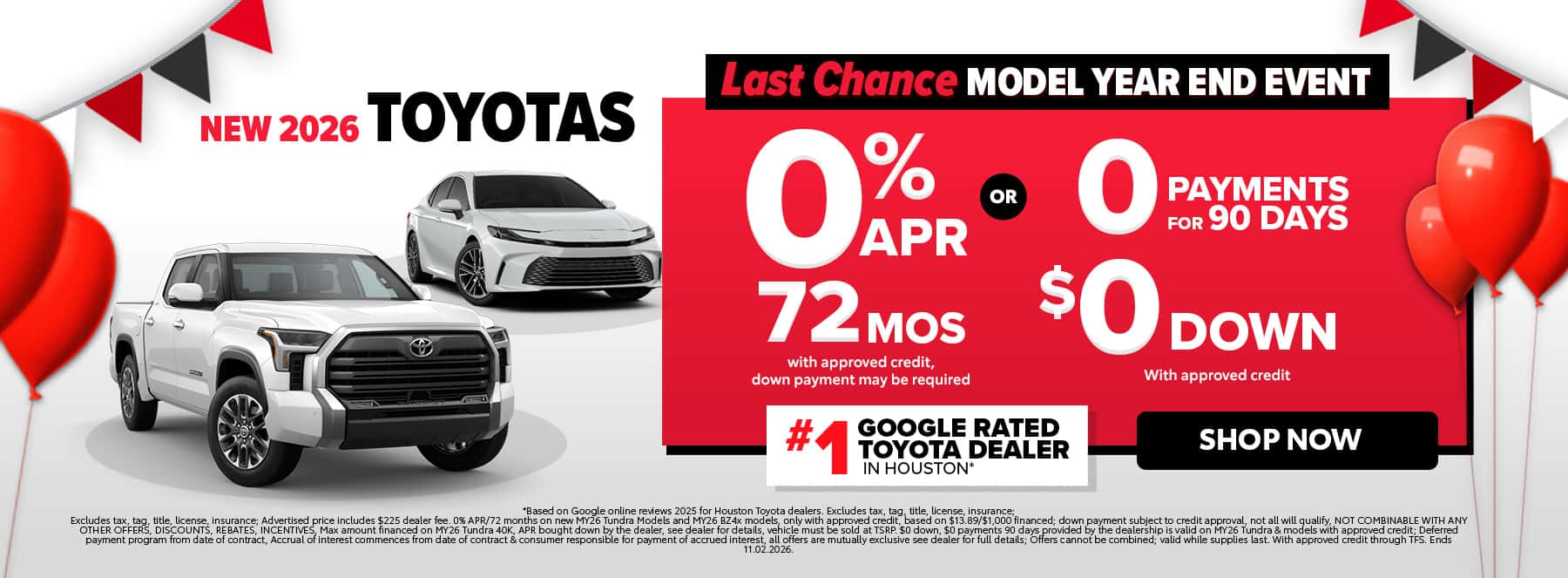 New Toyota Deals Near Me in Houston, TX