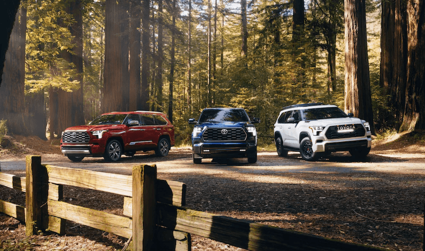 Three Toyota Sequoia SUVs in Spring, TX