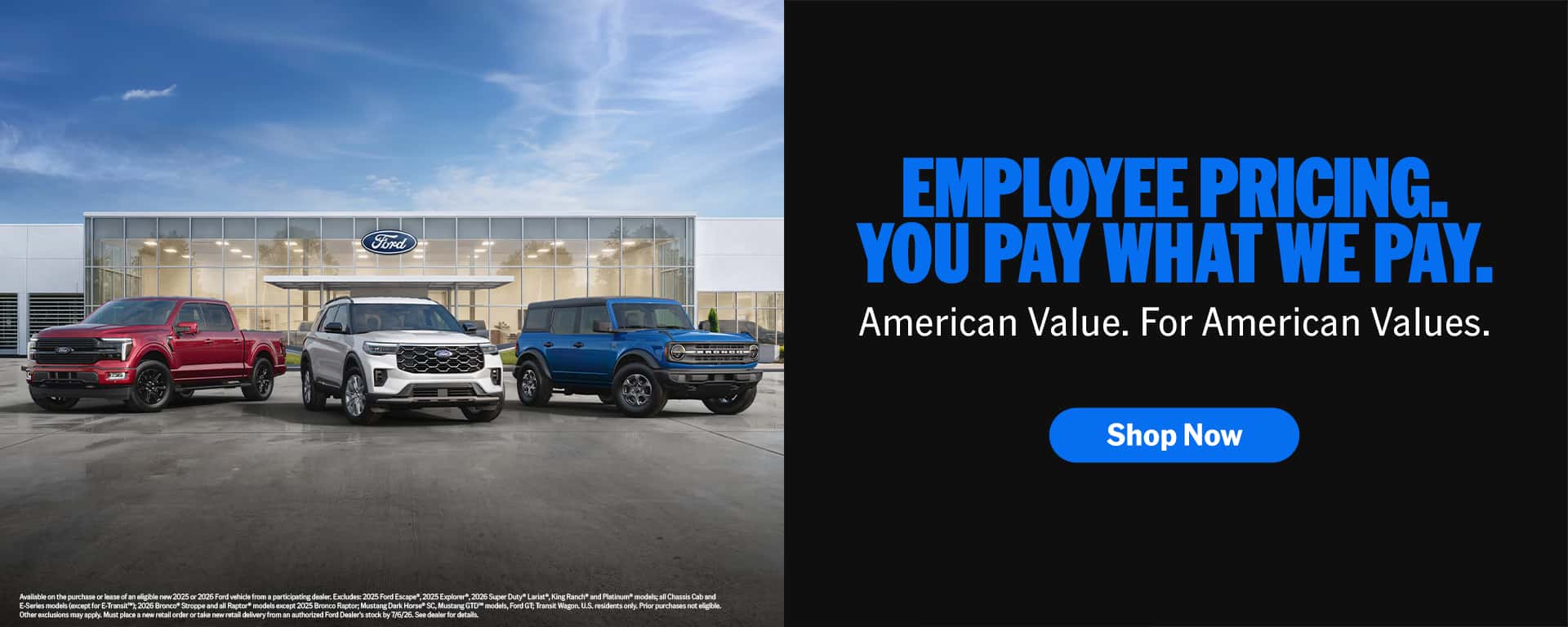 Employee Pricing You Pay What We Pay