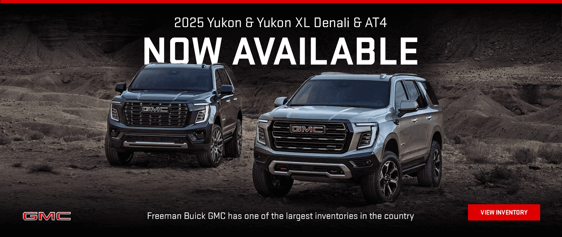 2025 Yukon & Yukon XL Denali & AT4 NOW AVAILABLE