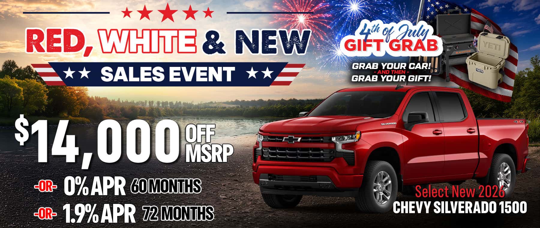 2026 Chevy Trax and 2026 Chevy Equinox 0% APR for 60 Months