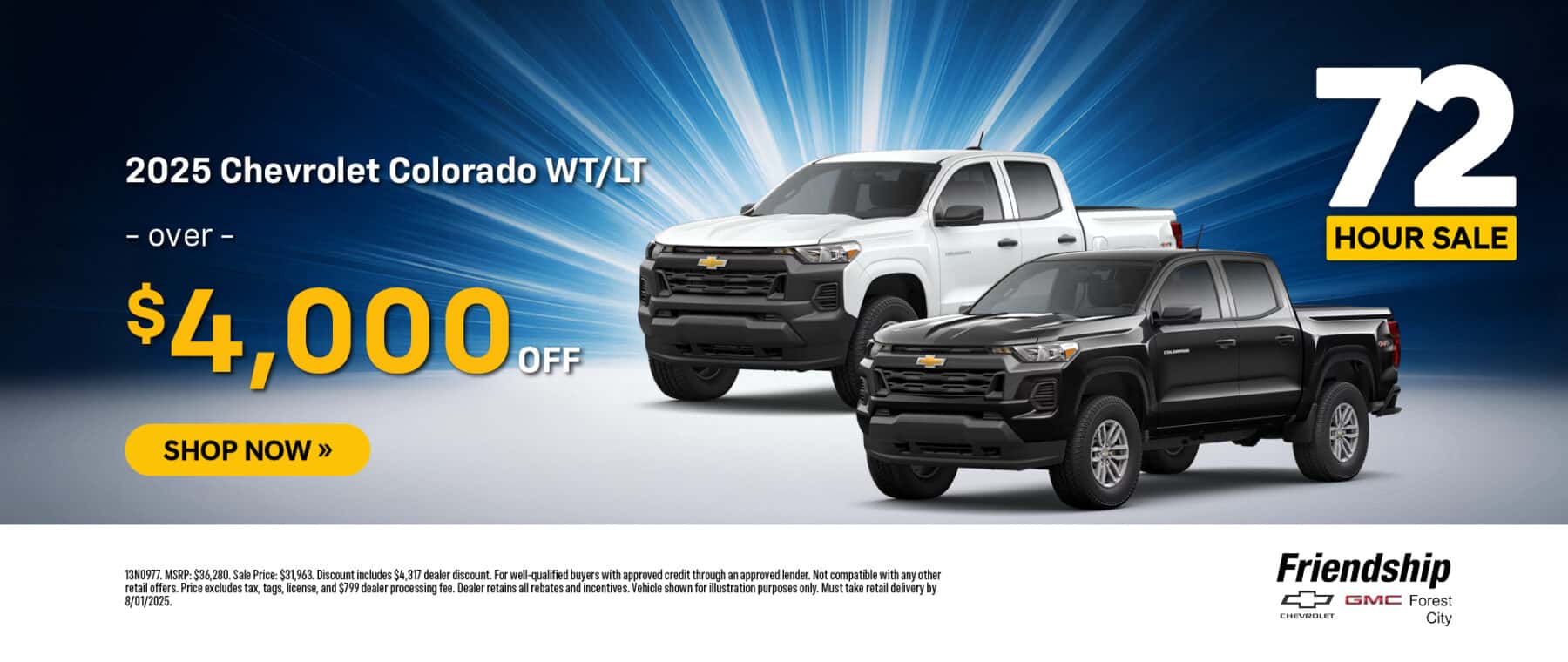 2025 Chevrolet Colorado over $4,000 off!