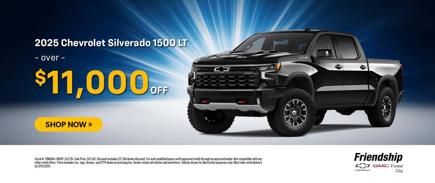 2025 Chevrolet Silverado 1500 over $11,000 off!