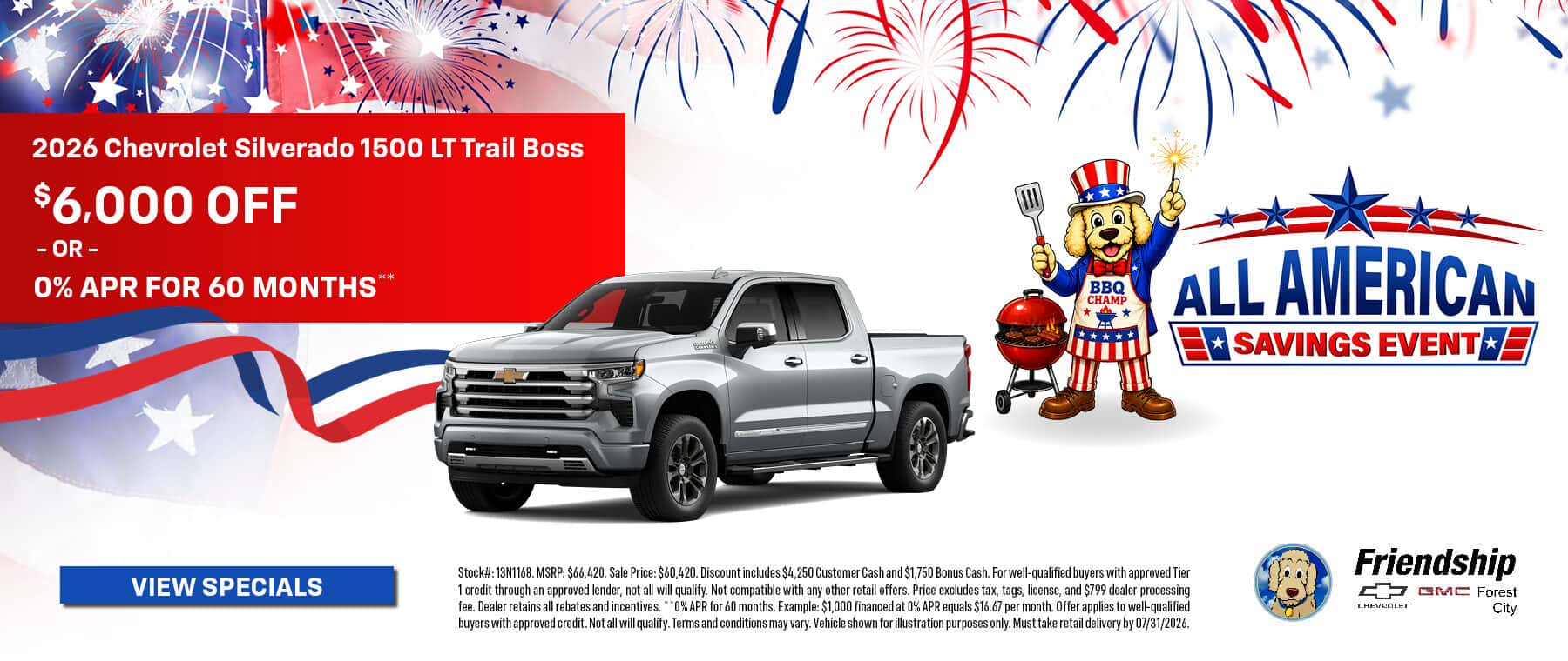 $6,000 off 2026 Chevy Silverado 1500!