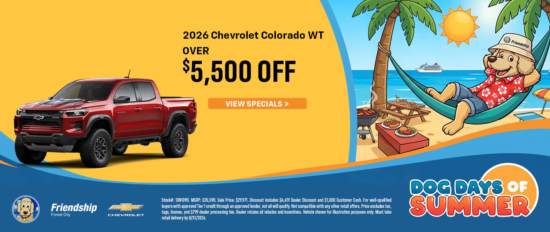 Over $5,500 off 2026 Chevy Colorado!