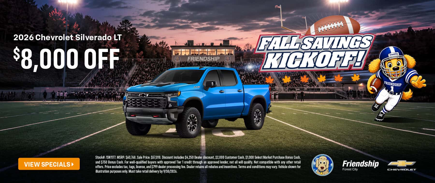 $8,000 off 2026 Chevrolet Silverado 1500!