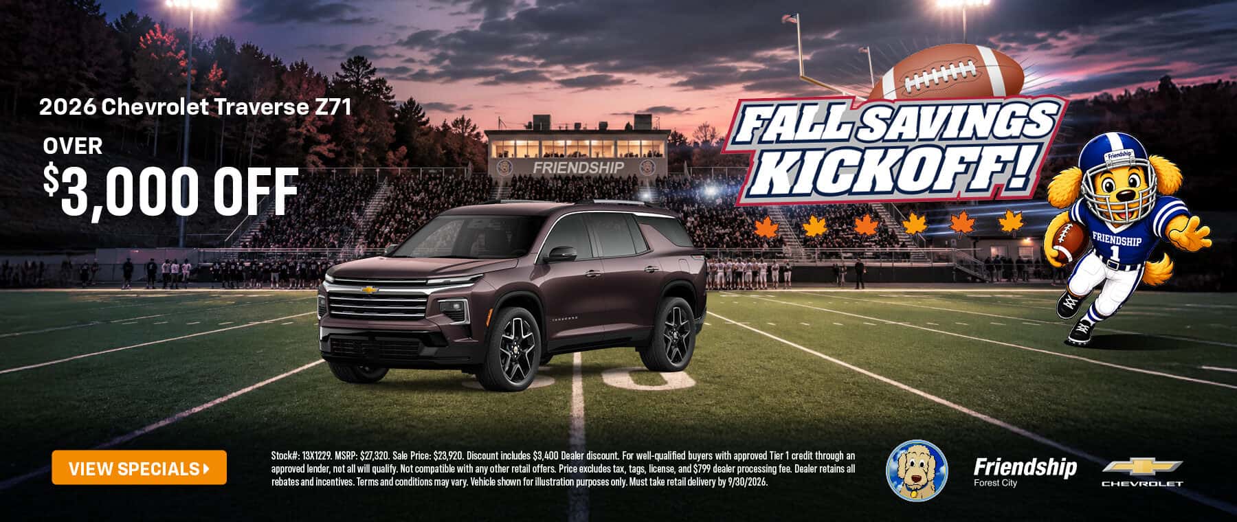 Over $3,000 off 2026 Chevy Traverse!