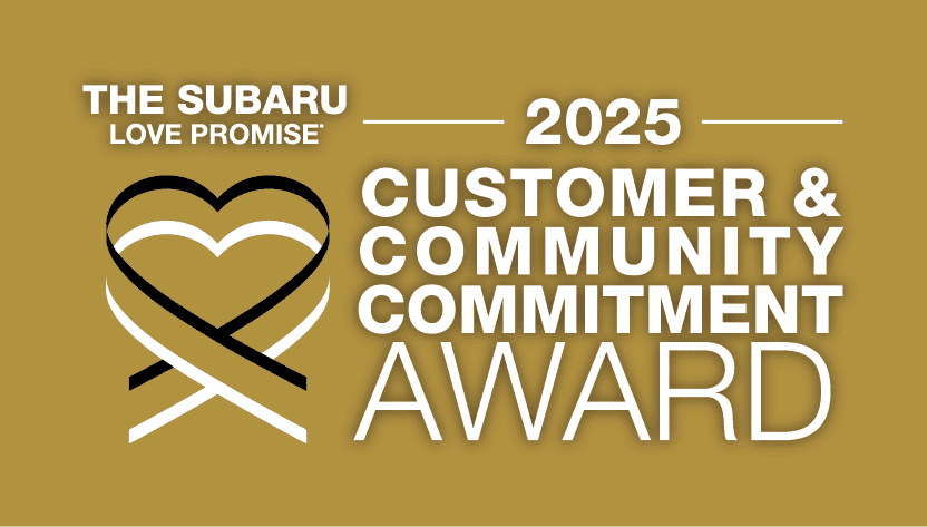 The 2025 Subaru Love Promise Customer and Community Commitment Award