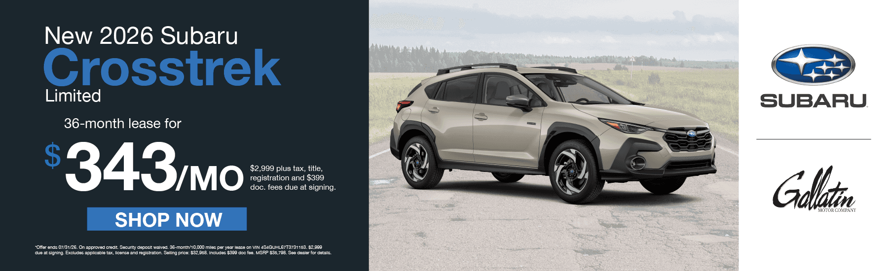 crosstrek banner