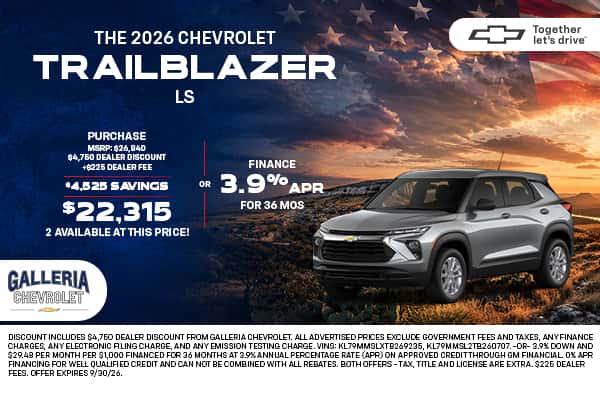 New 2026 Chevrolet Trailblazer