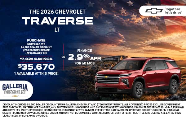 2026 Chevy Traverse LT