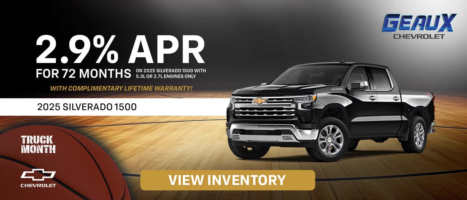 Geaux Chevrolet - Mar 25 - Multi-vehicle Offers - Silverado 1500 - 1600x686