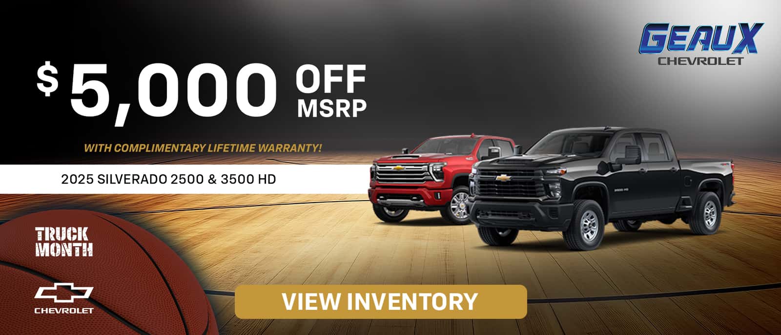 Geaux Chevrolet - Mar 25 - Multi-vehicle Offers - Silverado HD