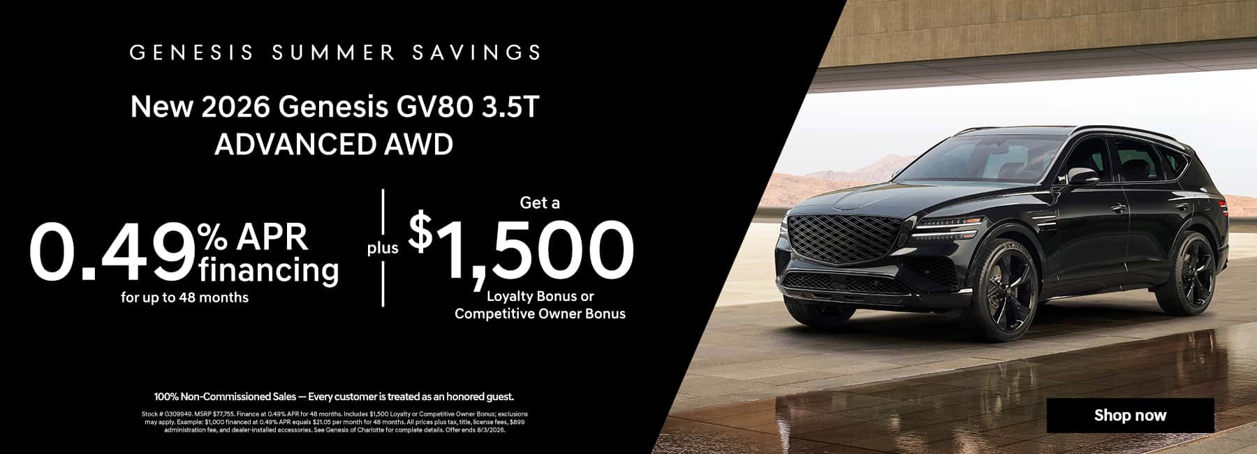 New 2026 Genesis GV80 3.5T