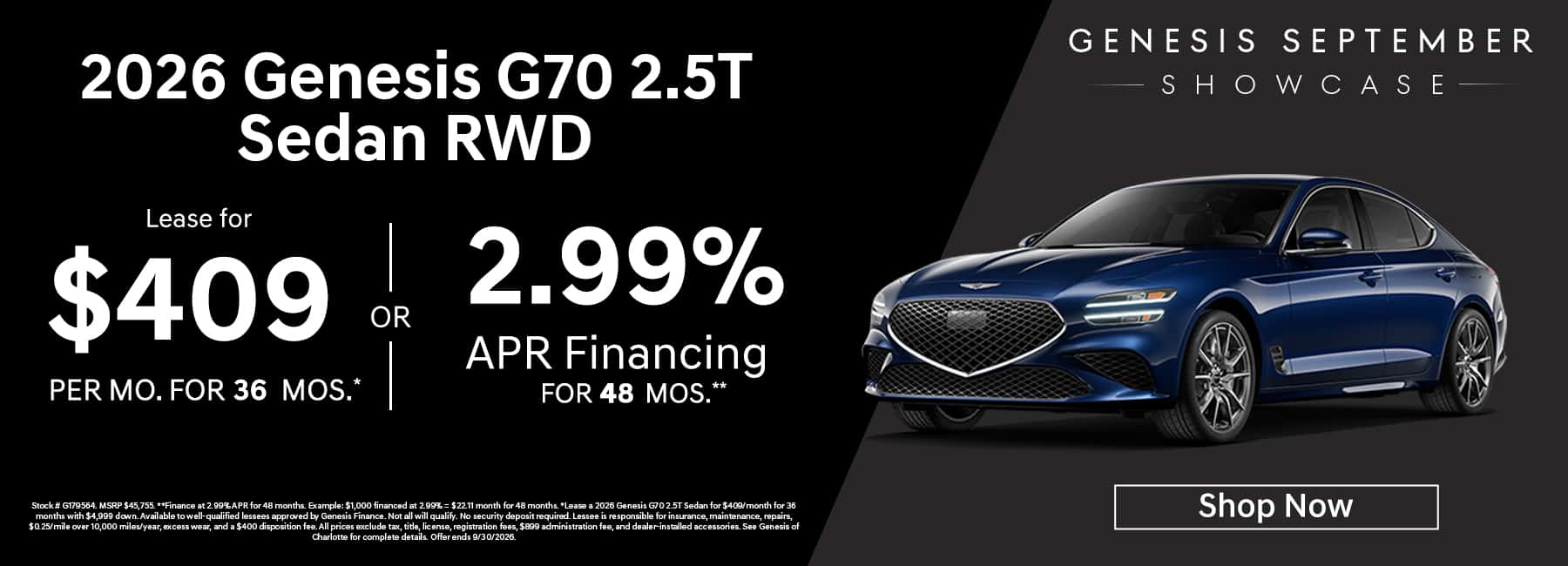 GV70 Lease APR Offer