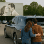 Genesis vehicle at a drive-in movie theater in Columbia, SC