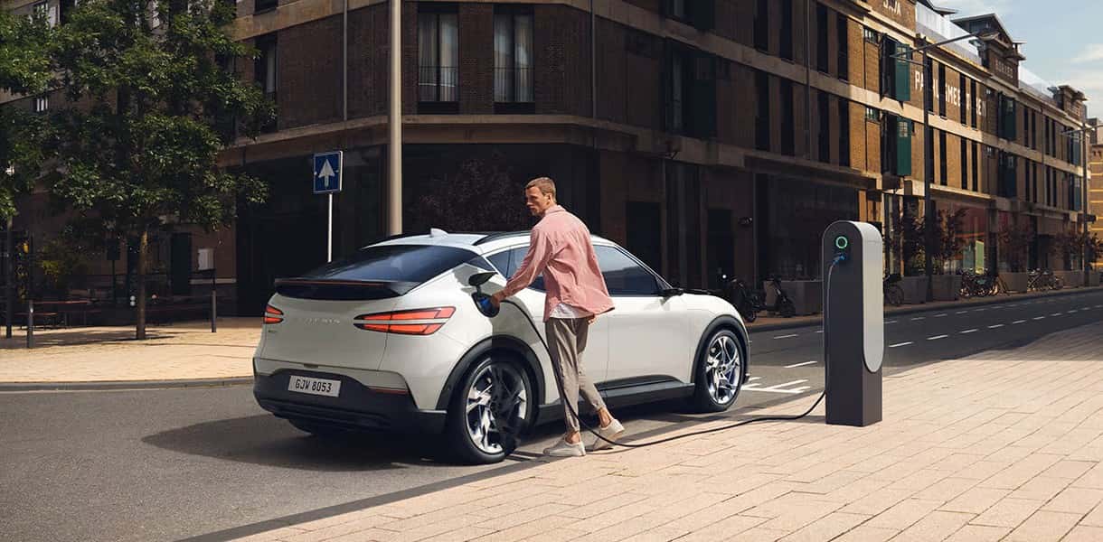 White GV60 Charging