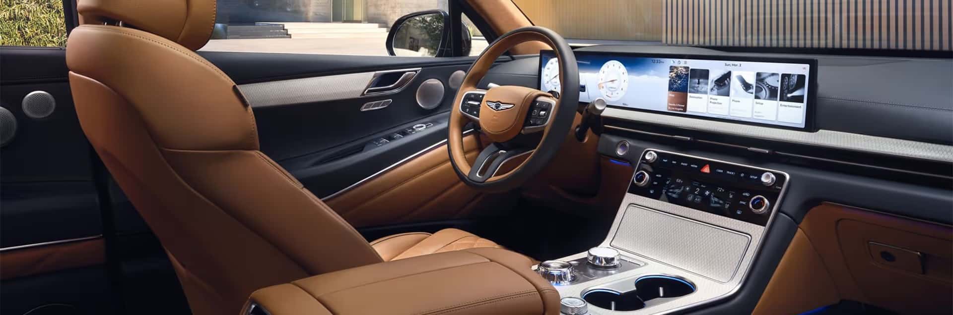 2026 Genesis GV80 Interior with Luxury Technology at Stivers Genesis