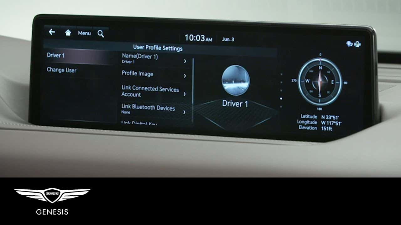 genesis G80 Adaptive Driver Profiles