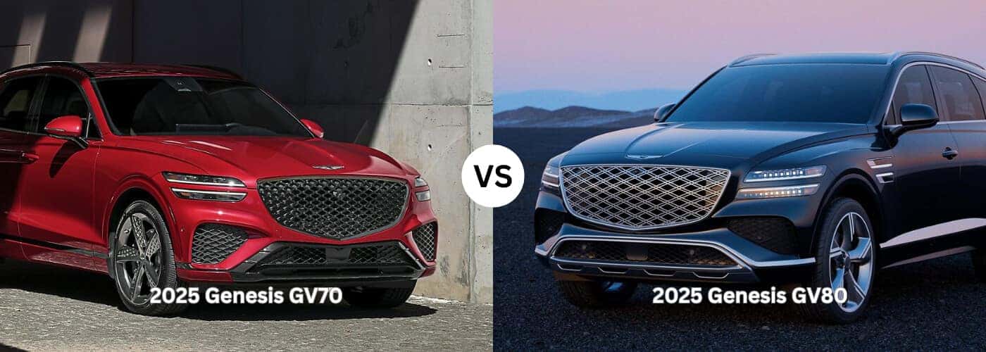 2025 Genesis GV70 vs Genesis GV80