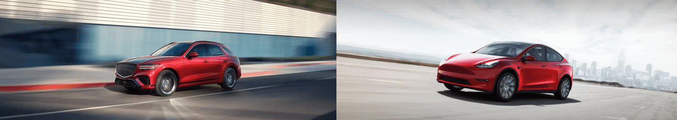 2025 Genesis GV70 vs Tesla Model Y